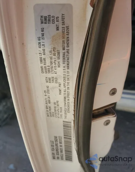 2024 Ram 2500 Big Horn из США, поврежденный, VIN 3C6UR5DL6RG156245